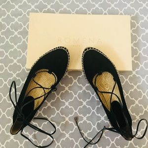 Romena lace-up ballet flats